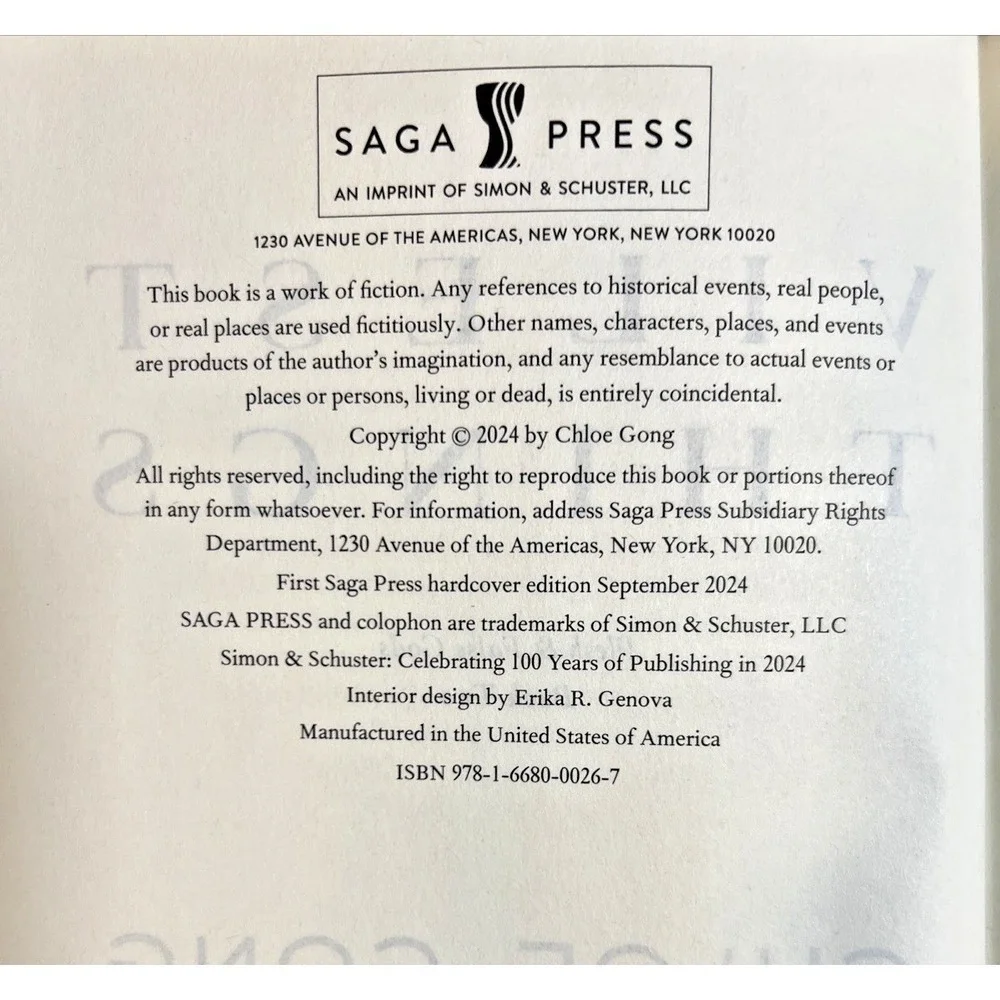 Vilest Things : A Novel by Chloe Gong (2024, Hardcover)